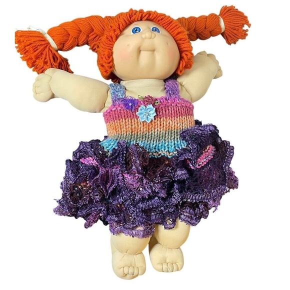 VTG 1982 CABBAGE PATCH DOLL RED HAIR BLUE EYES DIMPLES RED CHEEKS COLLECTIBLE - Picture 15 of 15